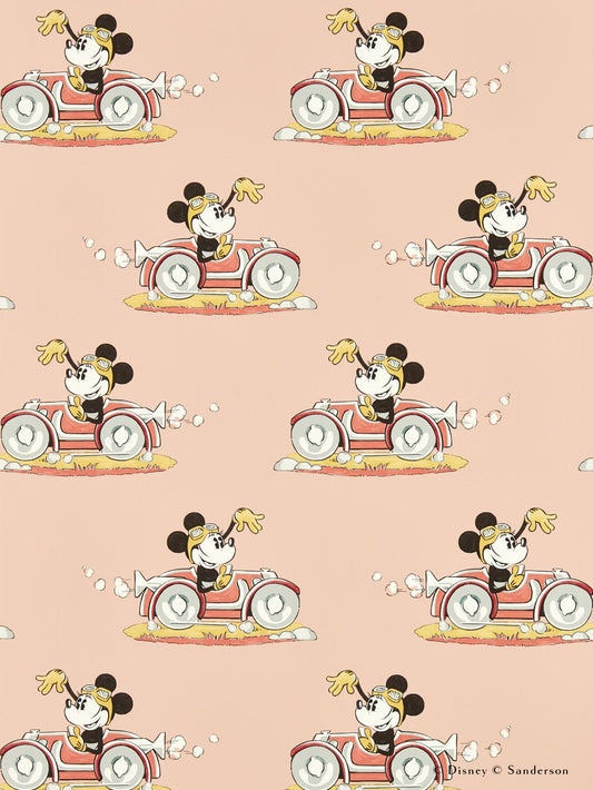 はがせる壁紙 Disney HOME x Sanderson / MINNIE ON THE MOVE / CANDY FLOSS / 217268