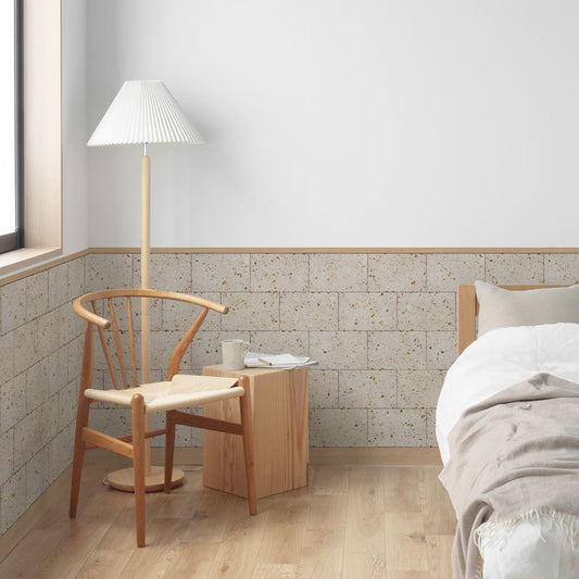 はがせる壁紙 シールタイプ ローワーウォールシート Lower wall sheet Rock Block 大谷石 TKH-LWR02