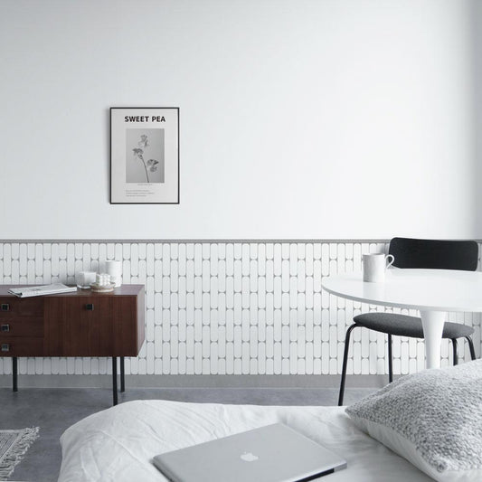 はがせる壁紙 シールタイプ Room No.0 ローワーウォールシート Lower wall sheet Geometric Step Light TRN-LWS12