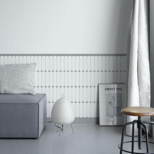 はがせる壁紙 シールタイプ Room No.0 ローワーウォールシート Lower wall sheet Geometric Diamond Light TRN-LWS14