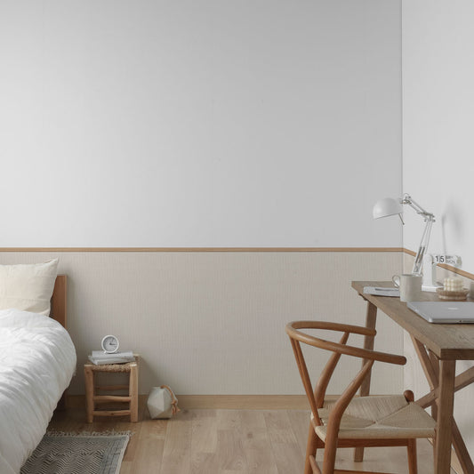 はがせる壁紙 シールタイプ ローワーウォールシート Lower wall sheet ファブリック アイボリー TST-LWS26