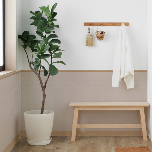 はがせる壁紙 シールタイプ ローワーウォールシート Lower wall sheet ファブリック ピンクベージュ TST-LWS27