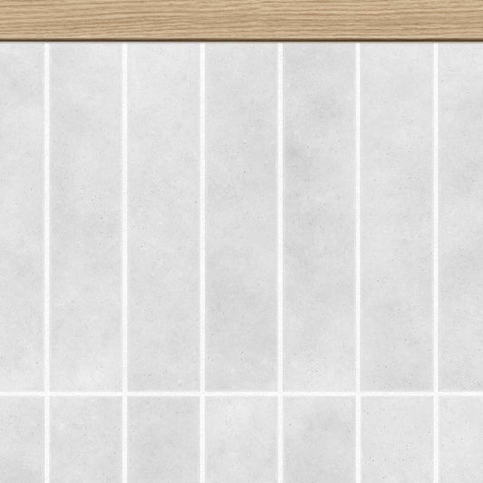 【サンプル】はがせる壁紙 シールタイプ SLOW TiME ローワーウォールシート Lower wall sheet 素焼きタイル グレー TST-LWS29