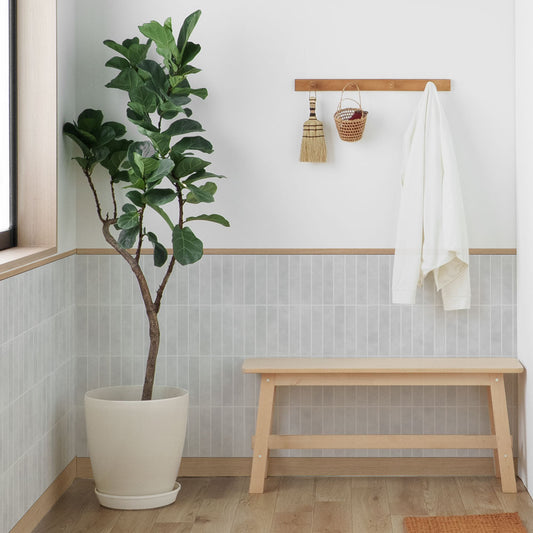 はがせる壁紙 シールタイプ ローワーウォールシート Lower wall sheet 素焼きタイル グレー TST-LWS29