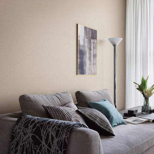 BB-2136 壁紙 のり付き クロス / シンコール / ベスト ベージュの無地【15mパック】