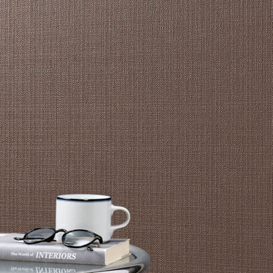 BB-2223 壁紙 のり付き クロス / シンコール / ベスト ブラウンの無地【15m+施工道具セット】