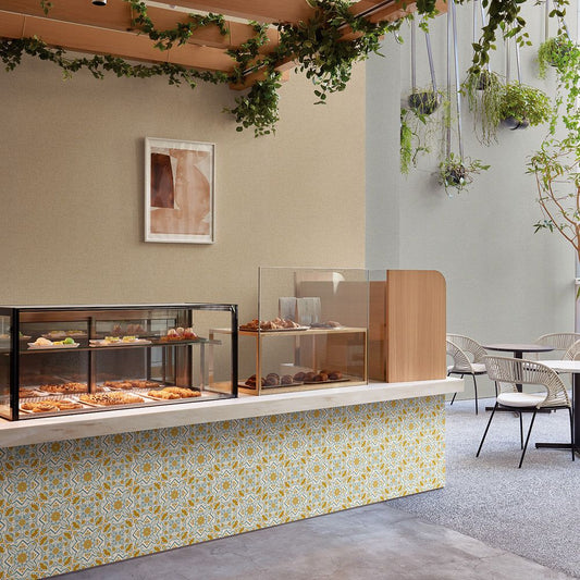 BB-2338 壁紙 のり付き クロス / シンコール / ベスト イエローの無地【15mパック】