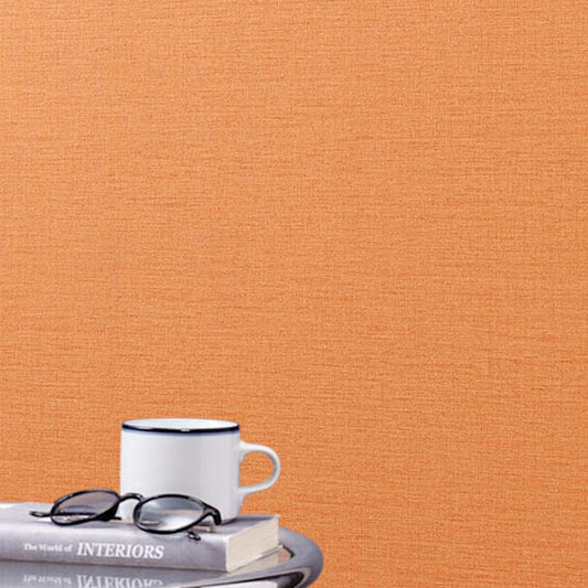 BB-2343 壁紙 のり付き クロス / シンコール / ベスト オレンジの無地【15m+施工道具セット】