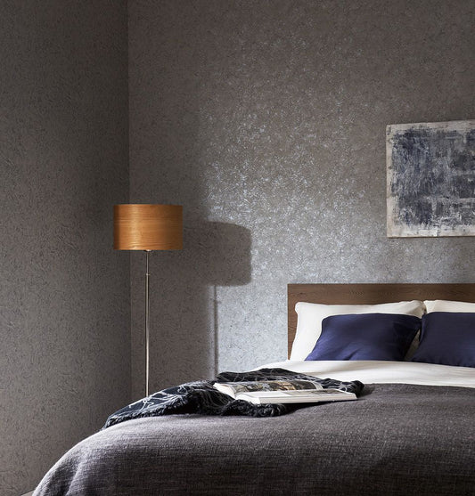 BB-2412 壁紙 のり付き クロス / シンコール / ベスト グレーの無地【30mパック】