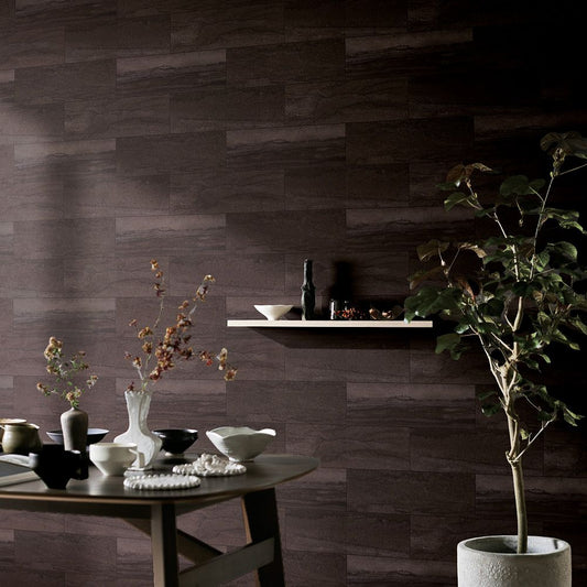 BB-2435 壁紙 のり付き クロス / シンコール / ベスト ブラウンの無地【30m+施工道具セット】