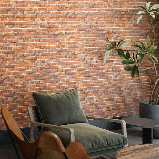 BB-2447 壁紙 のりなし クロス / シンコール / ベスト レンガ柄【50m巻】