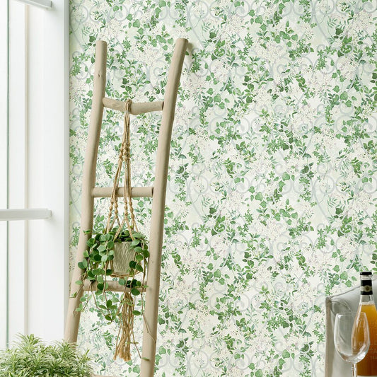 BB-2711 壁紙 のりなし クロス / シンコール / ベスト 花柄【1m単位切り売り】