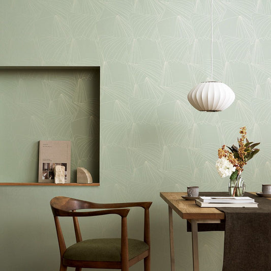 BB-2741 壁紙 のり付き クロス / シンコール / ベスト グリーンの無地【10m+施工道具セット】