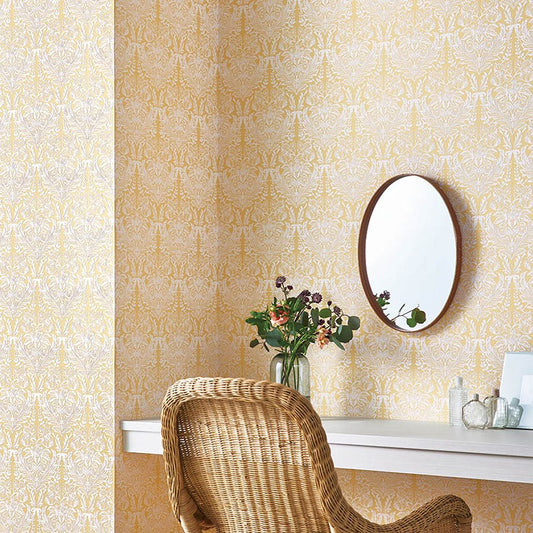 BB-2753 壁紙 のり付き クロス / シンコール / ベスト イエロー【15m+施工道具セット】