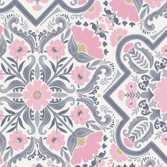 BB-2754 壁紙 のりなし クロス / シンコール / ベスト 花柄【サンプル】