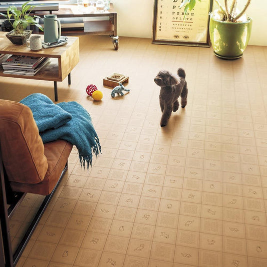 約91cm幅 ペット向け クッションフロア 【91cm×10m巻 2本セット】 シンコール / パターン柄 CES-1313