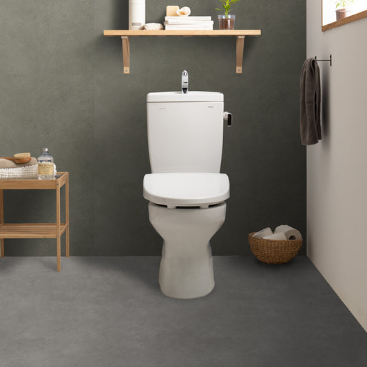 貼ってはがせる クッションフロア シールタイプ SLOW TiME ナチュラルコンクリートフロア (88cm×176cmサイズ) CST-NC03 ダークグレー