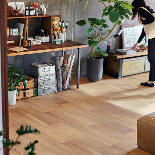 約91cm幅 土足OK ハードタイプ クッションフロア【91cm×1m以上10cm単位で切売り】 東リ / 木目柄 CF-3704