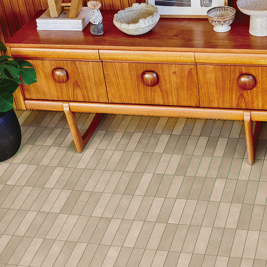 約91cm幅 土足OK ハードタイプ クッションフロア【91cm×10m巻 2本セット】 東リ / タイル柄 CF-3744