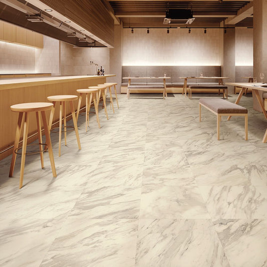 約91cm幅 土足OK ハードタイプ クッションフロア【91cm×10m巻 2本セット】 東リ / 大理石柄 CF-3749