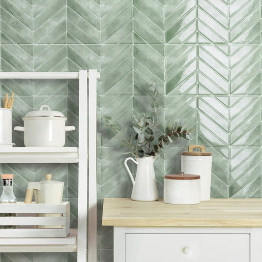 Smart Tiles(スマート・タイルズ) Chevron Tiles Solna/ SM1251G-04-QG 4枚セット