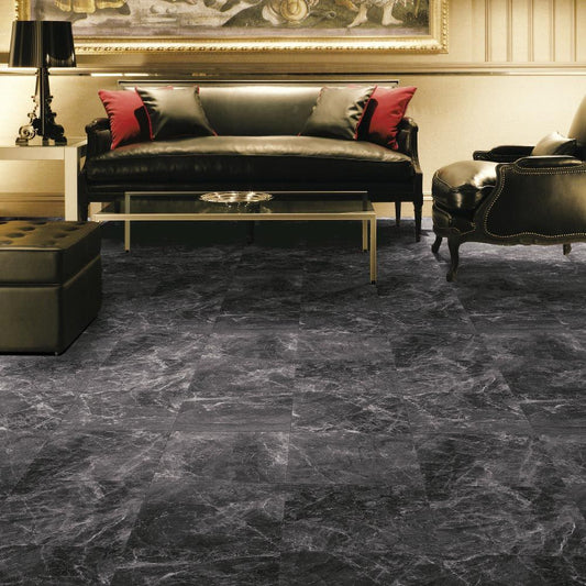 約91cm幅 土足OK ハードタイプ クッションフロア【91cm×10m巻 2本セット】 サンゲツ / 大理石柄 CM-12252