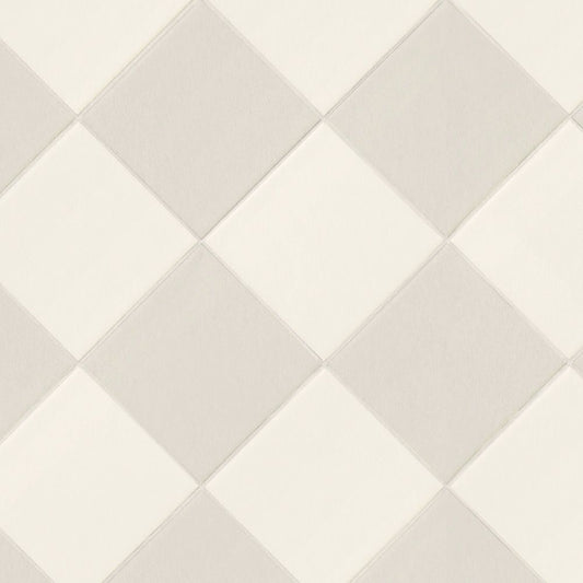 【サンプル】貼ってはがせる クッションフロア シールタイプ Mon Sucrier メルヘンタイル ドルチェダイヤ CMS-DD03 ミルキーグレー