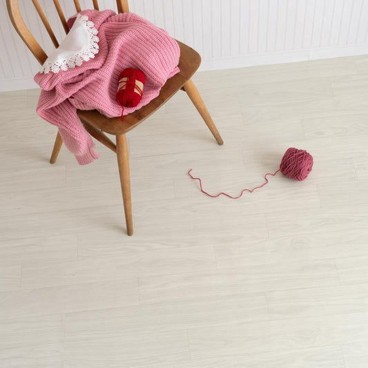 貼ってはがせる クッションフロア シールタイプ Mon Sucrier マテリアルパターン (88cm×176cmサイズ) CMS-GF01 グレイッシュフローリング