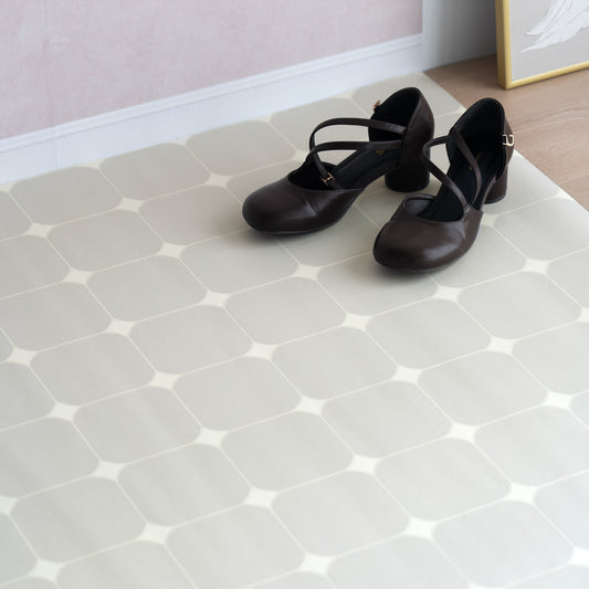 貼ってはがせる クッションフロア シールタイプ Mon Sucrier ミレディタイル ランジェタイル (88cm×176cmサイズ) CMS-RG03 パッセ