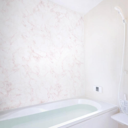 貼ってはがせる シール壁紙 「Hatte me! (ハッテミー)」 リメイクシート 大理石 (65cm×2.6mサイズ) DSMB-02 / Pink