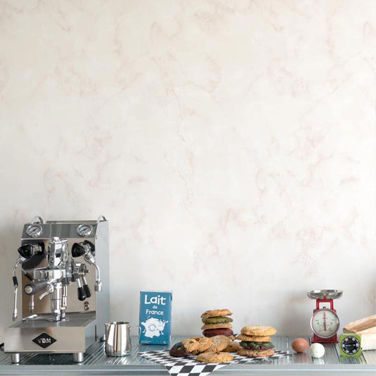 貼ってはがせる シール壁紙 「Hatte me! (ハッテミー)」 リメイクシート 大理石 (65cm×1mサイズ) DSMB-04 / Pink beige