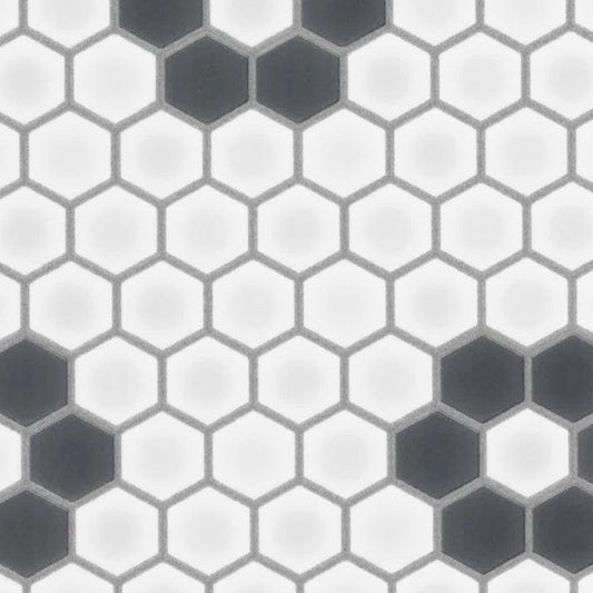 【サンプル】住宅用クッションフロア モノトーンタイル ハニカムモザイク SHM-1116