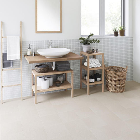 約91cm幅 住宅用 クッションフロア【91cm×10m巻 2本セット】 サンゲツ / タイル柄 HM-12037