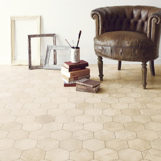 約91cm幅 住宅用 クッションフロア【91cm×10m巻 2本セット】 サンゲツ / タイル柄 HM-12177