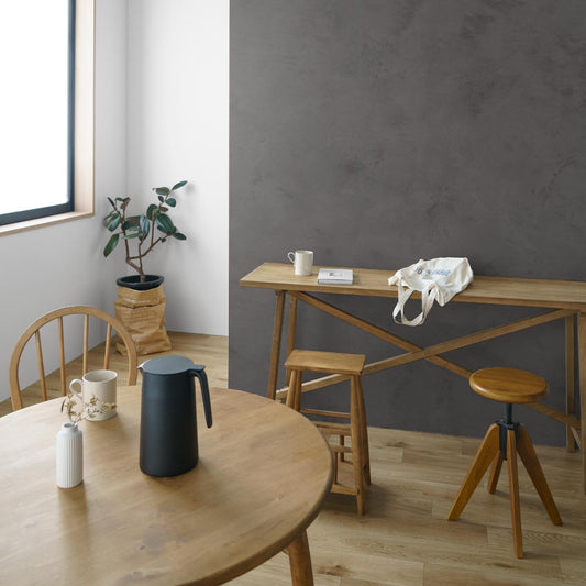 はがせる壁紙 シールタイプ SLOW TiME Lime Wash (49cm×2.5mサイズ) TST-LW04 Light Black