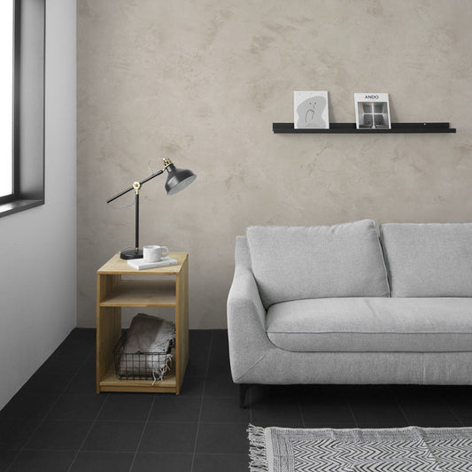 貼りやすいフリース壁紙(のりなし) SLOW TiME Lime Wash (49cm×2.5mサイズ) NST-LW05 Beige