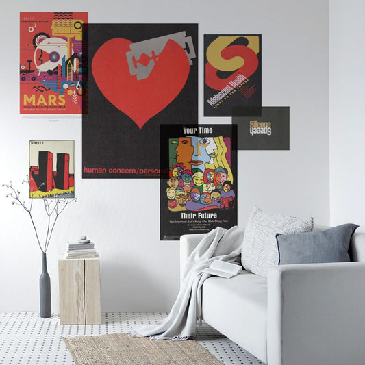 セット買いで超お得! Hattan Art Poster ハッタン アートポスター アソートパック ロックな赤セット