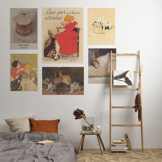 セット買いで超お得! Hattan Art Poster ハッタン アートポスター アソートパック はらぺこアニマルセット