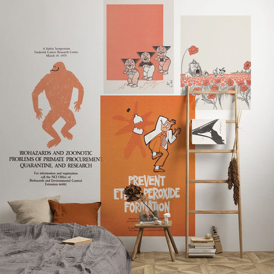 セット買いで超お得! Hattan Art Poster ハッタン アートポスター アソートパック ORANGE NEOPOPセット