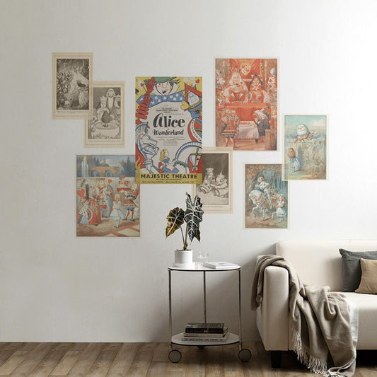 セット買いで超お得! Hattan Art Poster ハッタン アートポスター アソートパック アリスの物語セット