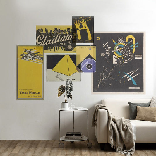 セット買いで超お得! Hattan Art Poster ハッタン アートポスター アソートパック シネマチックイエローセット