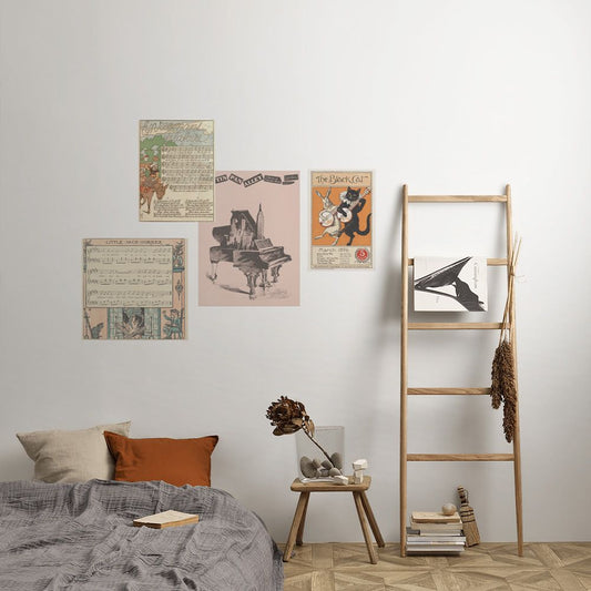 セット買いで超お得! Hattan Art Poster ハッタン アートポスター アソートパック 森の音楽隊セット