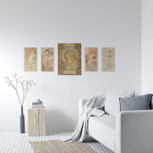 セット買いで超お得! Hattan Art Poster ハッタン アートポスター アソートパック 恋するミュシャセット