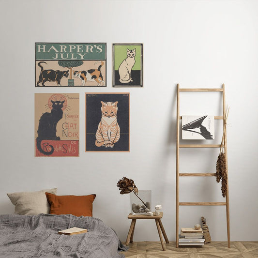 セット買いで超お得! Hattan Art Poster ハッタン アートポスター アソートパック にゃんにゃんセット HP-T07