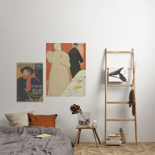 セット買いで超お得! Hattan Art Poster ハッタン アートポスター アソートパック 色で選ぶロートレック-Redセット