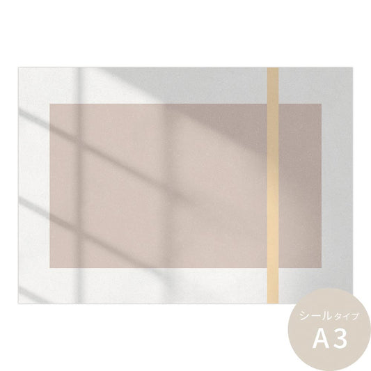 貼ってはがせる アートポスター A3サイズ ウォールステッカー SLOW TiME Lighting Art Poster Shadow04 TST-LAPS04