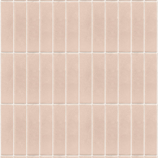 【サンプル】貼ってはがせるリメイクシート「Hatte me! (ハッテミー)」 ビルヂングタイル BLDG-01 / ピンク