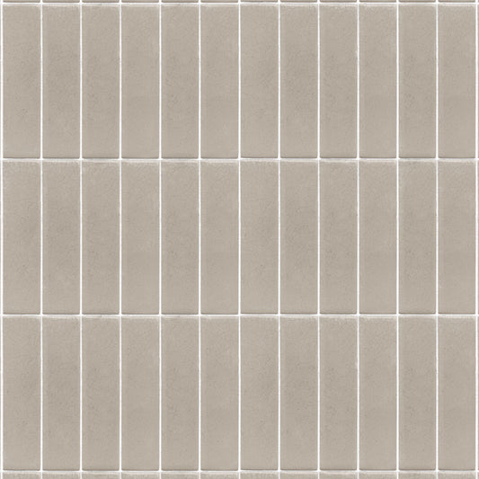 【サンプル】貼ってはがせるリメイクシート「Hatte me! (ハッテミー)」 ビルヂングタイル BLDG-02 / グレージュ