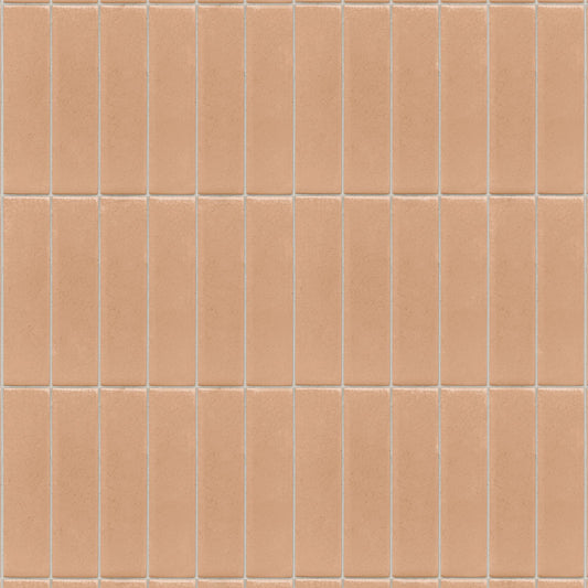 【サンプル】貼ってはがせるリメイクシート「Hatte me! (ハッテミー)」 ビルヂングタイル BLDG-03 / コーラル