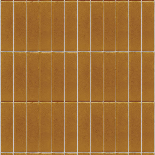 【サンプル】貼ってはがせるリメイクシート「Hatte me! (ハッテミー)」 ビルヂングタイル BLDG-05 / キャラメル